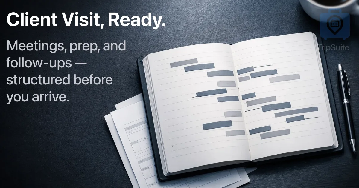 Client Visit Trip Template | TripSuite